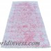 Bungalow Rose One-of-a-Kind Titus Broken Tone on Tone Hand-Knotted Pink Area Rug BGLS1429
